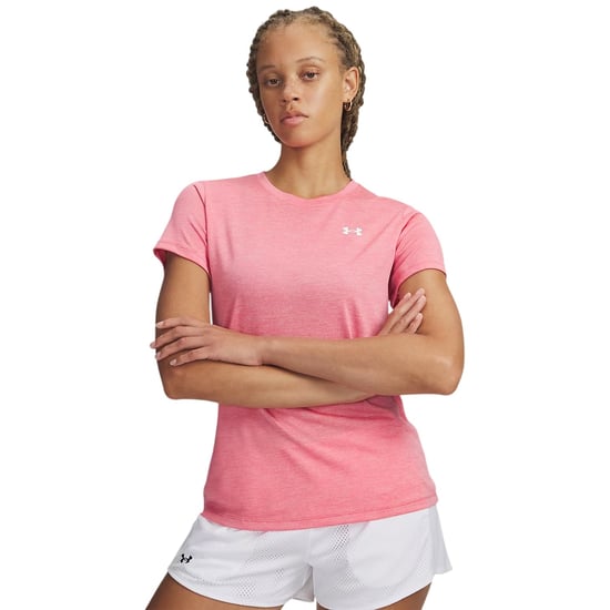 Under Armour Twist T-shirt met korte mouwen voor dames (Roze) - Image 1