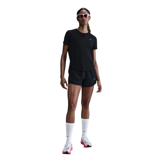 Nike Swoosh Dri-FIT-shirt voor dames (Zwart) - Image 1