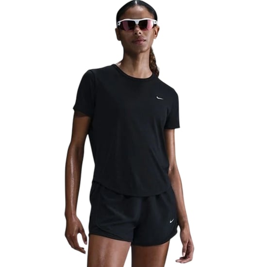 Nike Swoosh Dri-FIT-shirt voor dames (Zwart) - Image 2