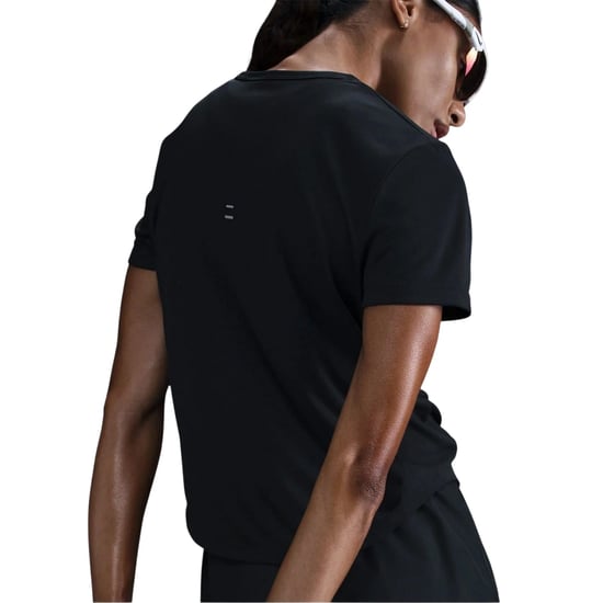 Nike Swoosh Dri-FIT-shirt voor dames (Zwart) - Image 4