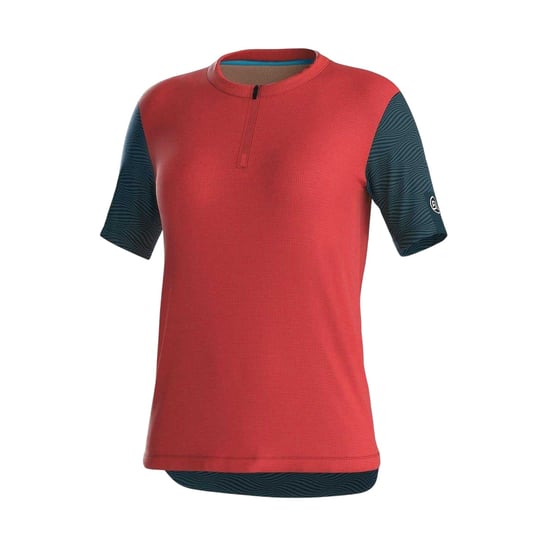 Bicycle Line Fietsshirt met kleurblokken voor dames (Perzik) - Image 1