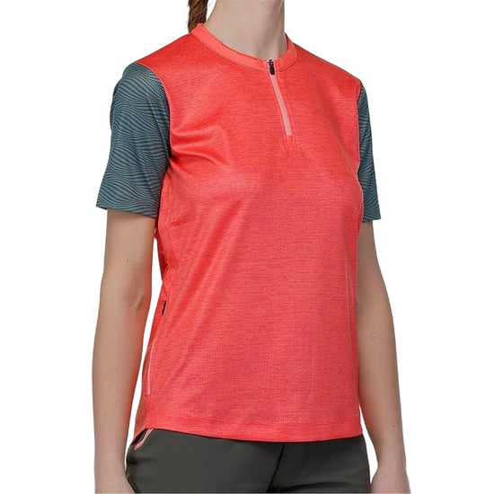 Bicycle Line Fietsshirt met kleurblokken voor dames (Perzik) - Image 3