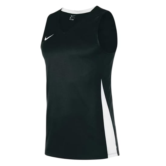 Nike Basketbalshirt voor kinderen met V-hals en zonder mouwen (Zwart/Wit) - Image 1