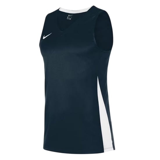 Nike Basketbalshirt voor kinderen met V-hals en zonder mouwen (Obsidiaanblauw/Wit) - Image 2