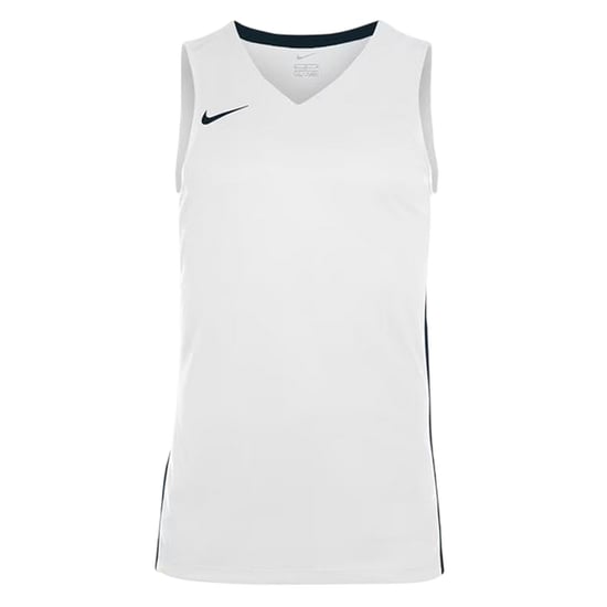 Nike Basketbalshirt voor kinderen met V-hals en zonder mouwen (Wit/zwart) - Image 1