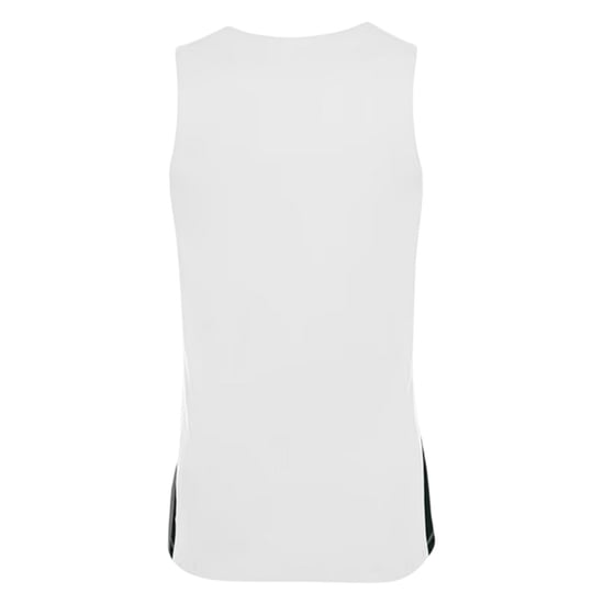 Nike Basketbalshirt voor kinderen met V-hals en zonder mouwen (Wit/zwart) - Image 2