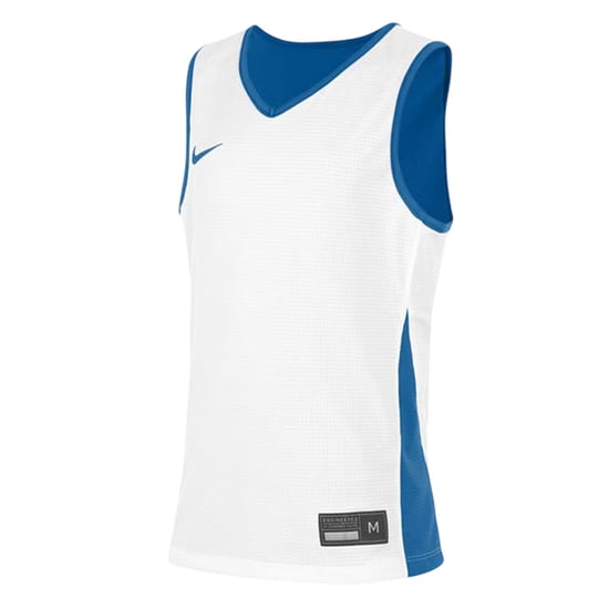 Nike Basketbalshirt voor kinderen met V-hals en zonder mouwen (Koningsblauw/Wit) - Image 3