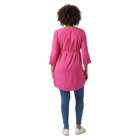 Mamalicious Dames Regular 3/4 Mouwen Tuniek Jurk (Fuchsia Paars) - Image 2