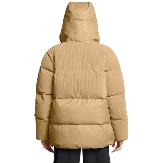 Under Armour Dames Limitless Ribfluwelen Gequilt Pufferjack (Bruin) - Image 4