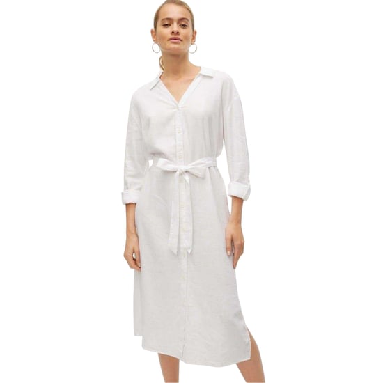 Vero Moda Linn midi-shirtjurk voor dames (Sneeuwwitje) - Image 1