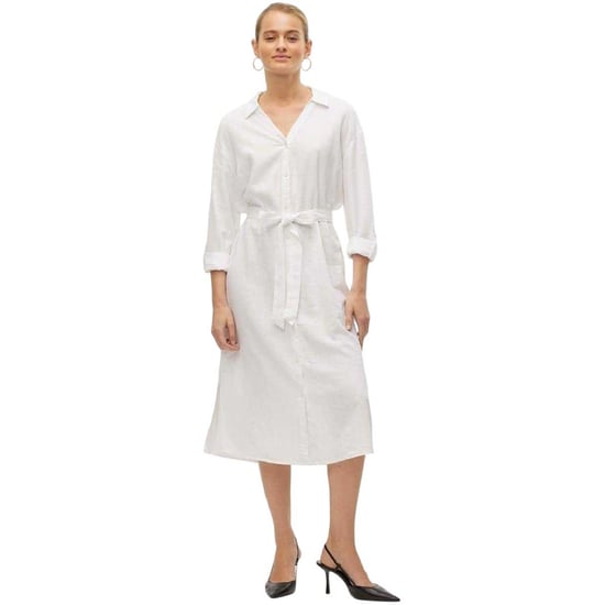 Vero Moda Linn midi-shirtjurk voor dames (Sneeuwwitje) - Image 3