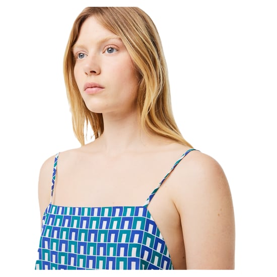 Lacoste Spaghettibandjes-slipjurk voor dames (Blauw) - Image 3