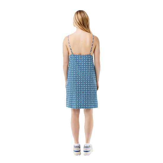 Lacoste Spaghettibandjes-slipjurk voor dames (Blauw) - Image 5
