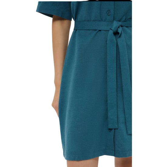 Lacoste Katoen-linnen overhemdjurk voor dames (Groen) - Image 4