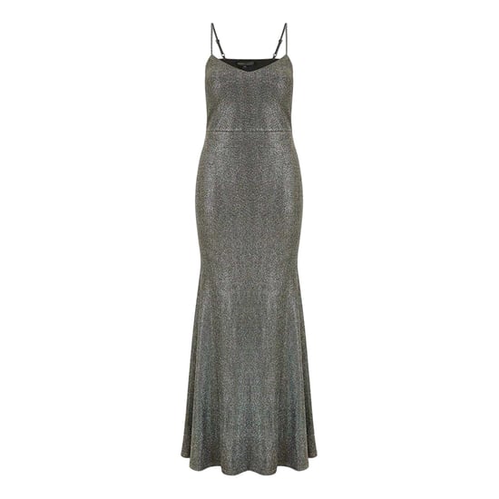 Mela London Dames Sparkle Formele Maxi Jurk (Zwart) - Image 2