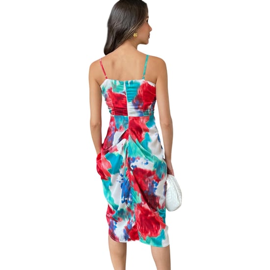 AX Paris Midi-jurk van polyester met tie-dye-print voor dames (Veelkleurig) - Image 2