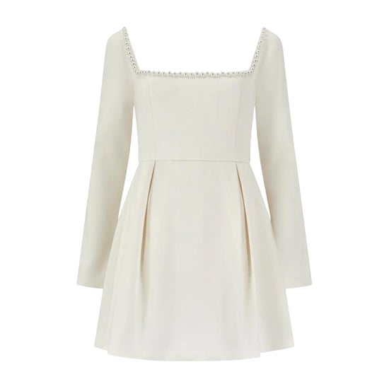Odd Muse Dames/Dames Ultieme Parel Mini Jurk (Wit) - Image 1