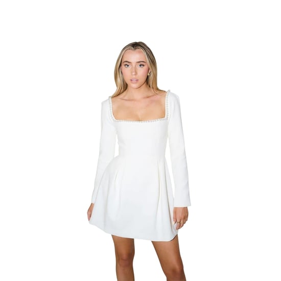 Odd Muse Dames/Dames Ultieme Parel Mini Jurk (Wit) - Image 4