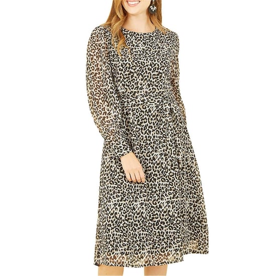 Yumi Skaterjurk met ronde hals en luipaardprint voor dames (Bruin/zwart) - Image 4