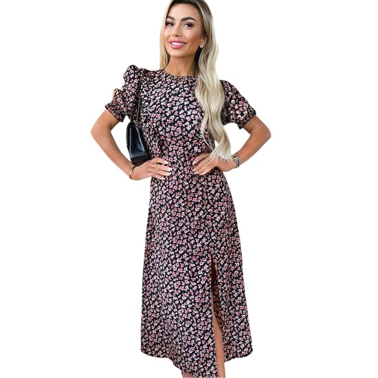 AX Paris Midi-jurk met rozenprint voor dames (Veelkleurig) - Image 4