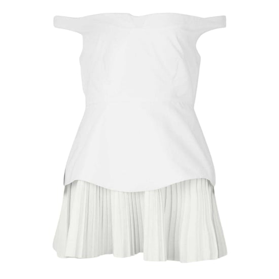 Odd Muse Dames Exclusieve No.1 Bardot Mini Jurk (Wit) - Image 1