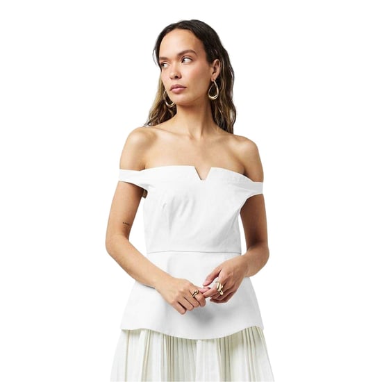 Odd Muse Dames Exclusieve No.1 Bardot Mini Jurk (Wit) - Image 3