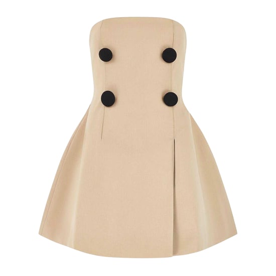 Odd Muse Dames: De ultieme bandeau-minijurk (Beige) - Image 2