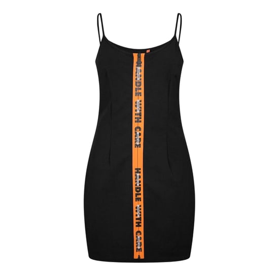 Heron Preston Dames Scoop Neck Spaghetti Strap Slip Dress (Zwart) - Image 1