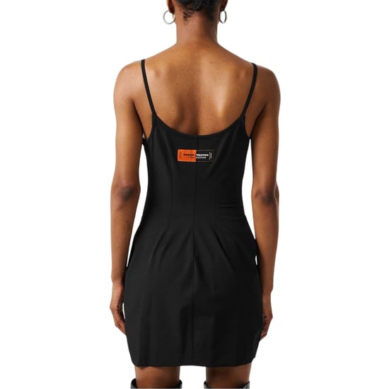 Heron Preston Dames Scoop Neck Spaghetti Strap Slip Dress (Zwart) - Image 2