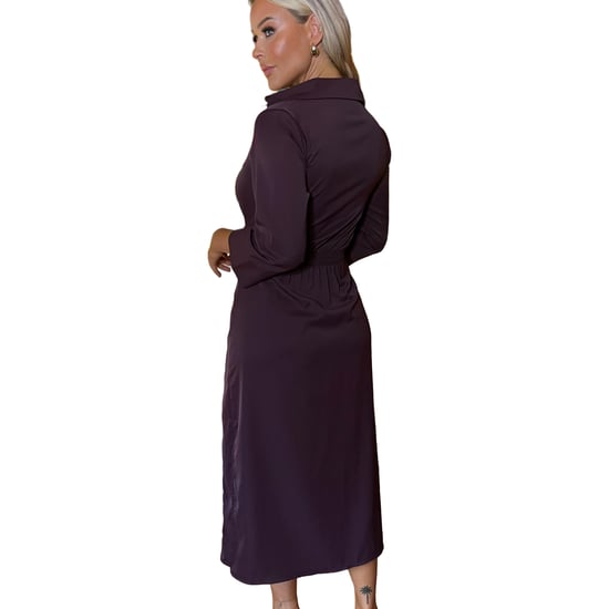 AX Paris Dames/Dames Midi Overhemd Jurk (Pruim) - Image 2