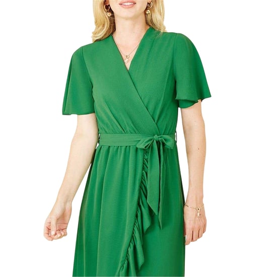 Mela London Flutter-wikkeljurk voor dames (Helder groen) - Image 3
