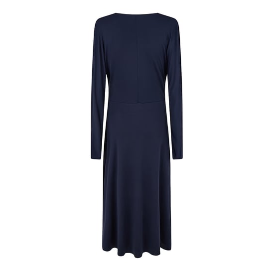 Boss Ettita wikkeljurk met V-hals en lange mouwen voor dames (Donkerblauw) - Image 2