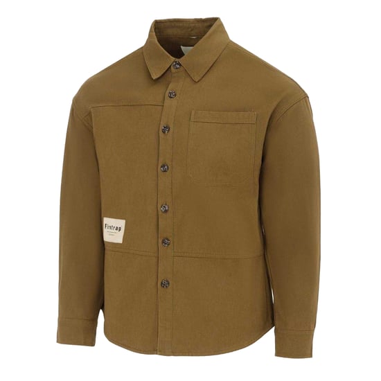 Firetrap Heren-shirt met logo, dik, met lange mouwen (Leger Khaki) - Image 3