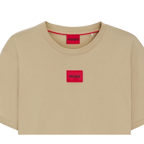 Hugo Diragolino T-shirt voor heren met logo op de borst (Medium Beige) - Image 3