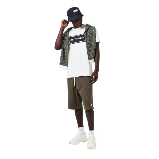 Pretty Green Geborduurde polyester emmerhoed met logo (Marine) - Image 1