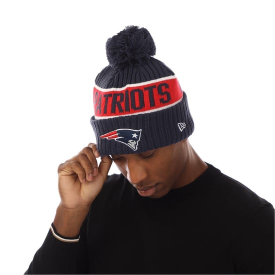 New Era Unisex-muts voor volwassenen van de New England Patriots met pompon (Blauw) - Image 3