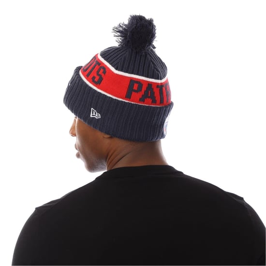 New Era Unisex-muts voor volwassenen van de New England Patriots met pompon (Blauw) - Image 4