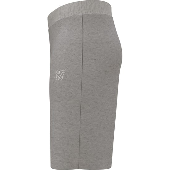 SikSilk Heren Logo Sweat Shorts (Grijs Marl Marl) - Image 3