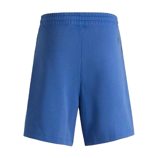 Hugo Heren Gewassen Elastische Taille Relaxed Fit Sweat Shorts (Medium Blauw) - Image 2