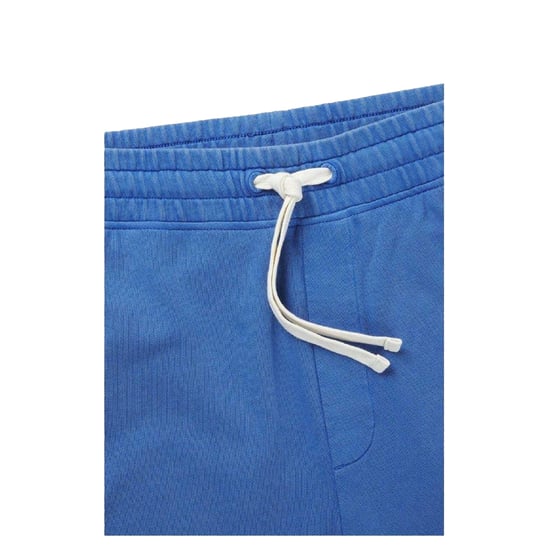 Hugo Heren Gewassen Elastische Taille Relaxed Fit Sweat Shorts (Medium Blauw) - Image 3