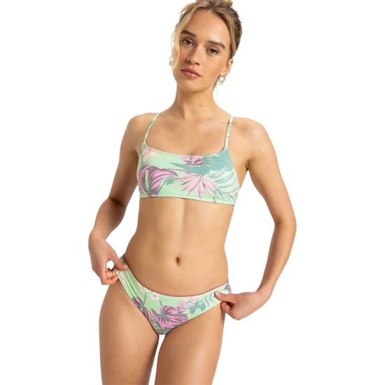 Roxy Dames/Dames Bloemen Bikini Set (Groen) - Image 2