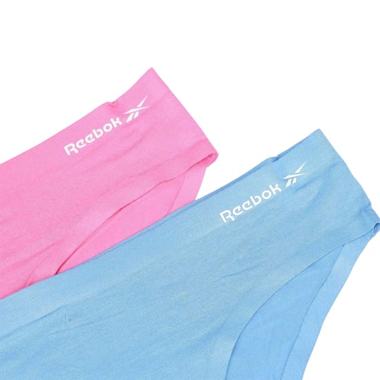 Reebok Dames/Dames Effen Slipje (Set van 2) (Blauw/roze) - Image 3