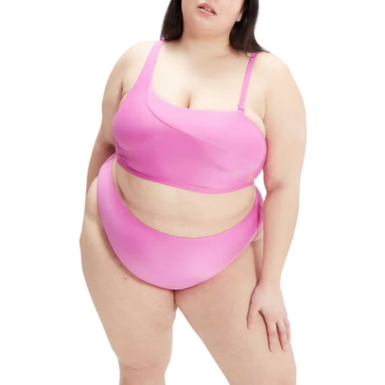 Speedo Dames/Dames Asymmetrische Plus Bikiniset (Paars) - Image 1