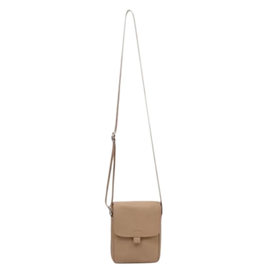Firetrap Rechthoekige schoudertas van kunstleer (Beige) - Image 1