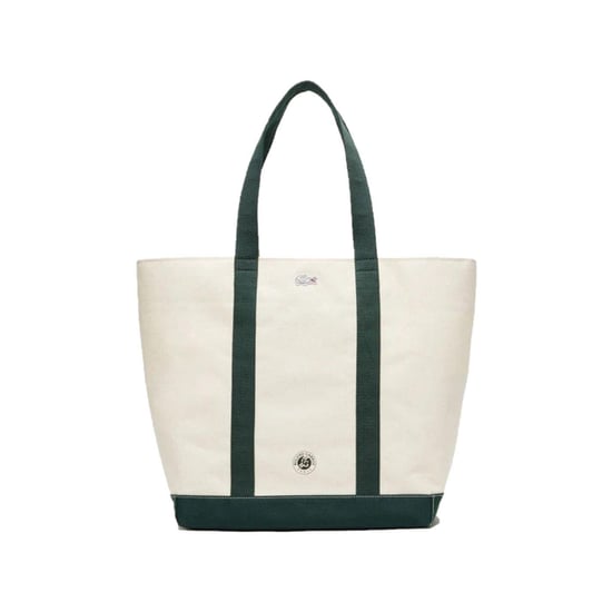 Lacoste Roland Garros Canvas Draagtas (Natuurlijke afdrukken) - Image 2