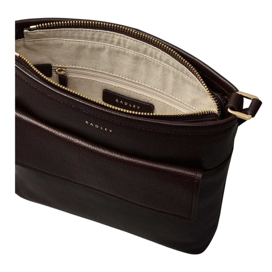 Radley Brompton handtas met krokoperen leren rand (Bruin) - Image 3