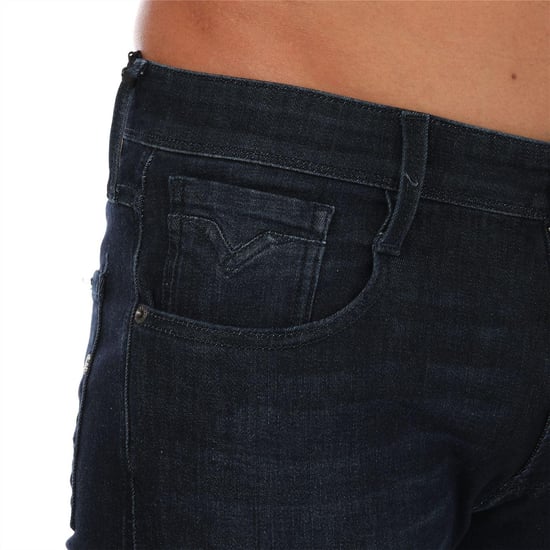 Replay Anbass stretch-slimfit-jeans voor heren (Donkerblauw) - Image 4