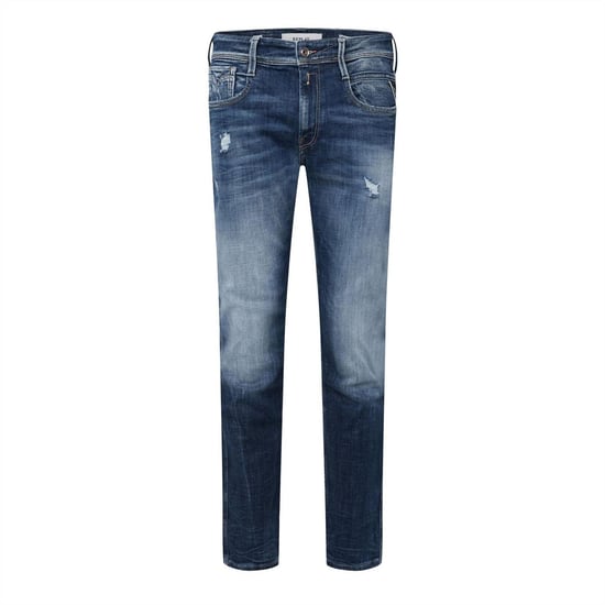 Replay Herenjeans van katoenen denim met verweerde look van Anbass (Blauw) - Image 1