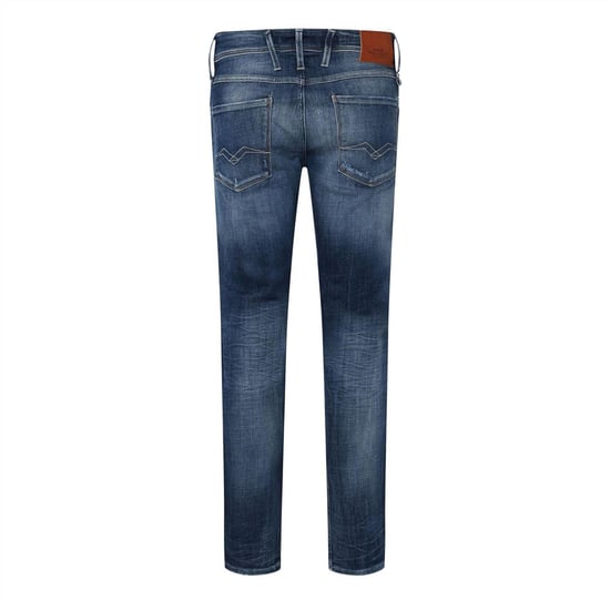 Replay Herenjeans van katoenen denim met verweerde look van Anbass (Blauw) - Image 2