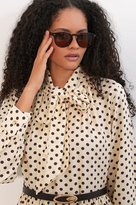 Gestippelde Maxi Shirtjurk - Image 2